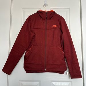 Northface Maroon and Orange Jacket
